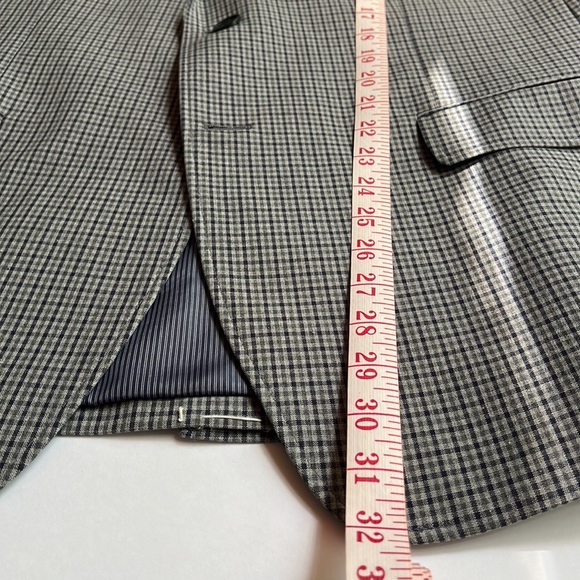 Men’s Blazer Size 44 Banana Republic Checked 100% Cotton Plaid NWT - Picture 17 of 17